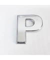 Cemax P Harfi  3,75 cm Krom Yapışkanlı