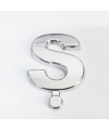 Cemax Ş Harfi  3,75 cm Krom Yapışkanlı