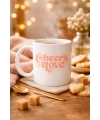 Cheers Love Kupa – Model 31 - Sevimli Tasarım, Sıcacık Kahve Keyfi - Özel Tasarım Porselen Kupa
