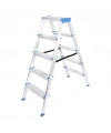 ÇİFT BASAMAKLI ALÜMİNYUM METAL MERDİVEN YÜKSEKLİK 115CM BAŞ GENİŞLİK 8CM