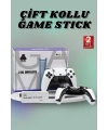 Çift Oyun Kollu 4K HD Ekran Nostaljik 20.000 Oyunlu Beyaz Game Stick