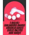 Cilt Temizleme ve Masaj Aleti 5 Başlıklı Akne ve Sivilce Önleyici
