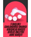 Cilt Temizleme ve Masaj Aleti 5 Başlıklı Akne ve Sivilce Önleyici