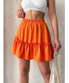 Çingene keten etek turuncu s24808
