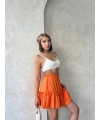 Çingene keten etek turuncu s24808