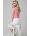 Çıtçıt Detaylı Bluz Pembe T4343