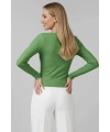 Çıtçıt Detaylı Bluz Yeşil T4343