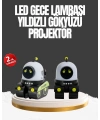 Çocuk Odası İçin Müzikli ve Işıklı Robot Projektör