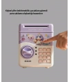 Çocuklar İçin Elektronik Şifreli Para Biriktirme Kumbarası Mor