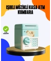 Çocuklar İçin Su Yeşili ATM Kasa Tasarımlı Şifreli Kumbara
