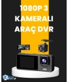 Çok Açılı Araç İçi DVR | Ön İç Arka Kamera, Döngü Video Kaydı