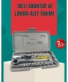 Çok Amaçlı 40 Parça Lokma Anahtar Takımı Korozyona Dayanıklı Çelik