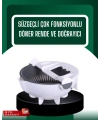 Çok Amaçlı Hazneli Sebze Rende Doğrayıcı ve Soyucu