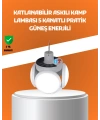Çok Amaçlı Katlanabilir Güneş Enerjili Kamp Lambası – Masa Üstü ve Asılabilir Kullanım