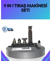 Çok Fonksiyonlu 9’u 1 Arada Tıraş Makinesi Şarjlı Saç Sakal Düzeltici