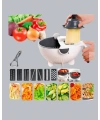 Çok Fonksiyonlu Döner Rende Süzgeç Hazneli Ergonomik Sebze Doğrayıcı