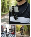 Dayanıklı Metal Destekli Boyun Telefon Tutucu Seyahat ve Spor Kullanım