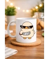 “Deal With It” Havalı Ördek Tasarımlı Porselen Kupa MODEL 80 – Eğlenceli, Mizahi & Hediyelik Kahve Kupası