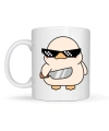 “Deal With It” Havalı Ördek Tasarımlı Porselen Kupa MODEL 80 – Eğlenceli, Mizahi & Hediyelik Kahve Kupası