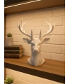 Dekoratif Beyaz Geyik Biblo Salon ve Raf Dekoru