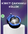 Dekoratif Çakmaklı Küllük Kolay Temizlenebilir Metal