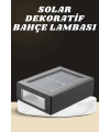Dekoratif Duvar Lambası Solar Güneş Enerjili Bahçe Aydınlatması