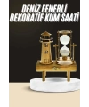 Dekoratif Kum Saati Deniz Feneri Retro Masa Hediyeli Eşya