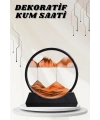 Dekoratif Kum Sulu Kum Saati Yuvarlak Şık Kum Tablosu Kum Saati Şeklinde Kum Tablo