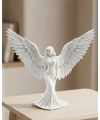 Dekoratif Melek İnsan Figürlü 3D Heykel Biblo Modern Ev Dekoru