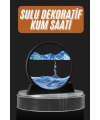 Dekoratif Sulu Kum Saati Ofis Masa Üstü Ev Yuvarlak Kum Saati