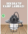 Dekoratif ve Fonksiyonel Taşınabilir Kamp Gece Lambası