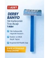 Derby Banyo Tek Kullanımlık Tıraş Bıçağı 1 Adet Plastik Saplı Pratik Tıraş Jileti