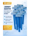 Derby Banyo Tek Kullanımlık Tıraş Bıçağı 10 Adet Plastik Saplı Ekonomik Pratik Tıraş Jileti