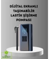 Dijital Ekranlı Kablosuz Hava Pompası LED Işıklı 12V 80W