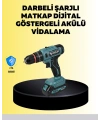 Dijital Ekranlı Matkap Seti Çift Akülü