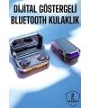 Dijital Göstergeli Bluetooth Bağlantılı Kulaklık Dokunmatik Kontrol