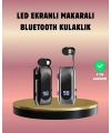 Dijital Göstergeli Bluetooth Kulaklık – Klipsli ve Şık Tasarım