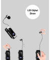 Dijital Göstergeli Bluetooth Kulaklık – Klipsli ve Şık Tasarım