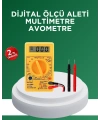 Dijital Multimetre Ölçü Aleti AC DC Ölçüm ve LCD Ekranlı