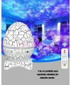 Dinozor Yumurta Gece Lambası Projektör – 14 Renk Seçeneği