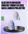Dinozor Yumurtası Galaksi Projektör Gece Lambası 4ü 1 Arada – Bluetooth Hoparlörlü