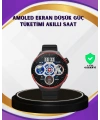 Dokunmatik Akıllı Saat Kablosuz Şarj AMOLED Ekran