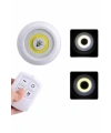 Dolap Işığı Mutfak Rafı Işığı Uzaktan Kumandalı 3 Lü Spot Led Lamba