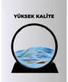 Döndürülebilir Dinamik Kum Tablosu – Stres Giderici, Yüksek Kaliteli Cam ve Doğal Kum ile Sanatsal Masa Dekoru