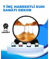 Döndürülebilir Dinamik Kum Tablosu – Stres Giderici, Yüksek Kaliteli Cam ve Doğal Kum ile Sanatsal Masa Dekoru