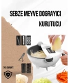 Döner Mekanizmalı Rende Bıçaklı Sebze Dilimleyici Seti