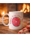 Donut Ever Leave Me Yazılı Sevimli Tasarım Porselen Kupa Model 22