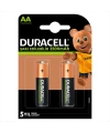 Duracell 1.2V 2500 mAh AA Şarjlı Kalem Pil 2li