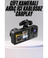 DVR Araç İçi Kamera Hareket Algılayabilen 1080P CarPlay Video Kaydedici