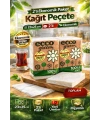 Ecco Green Kağıt Peçete 100’lü 2 Adet 23x25 cm Ekonomik Paket
